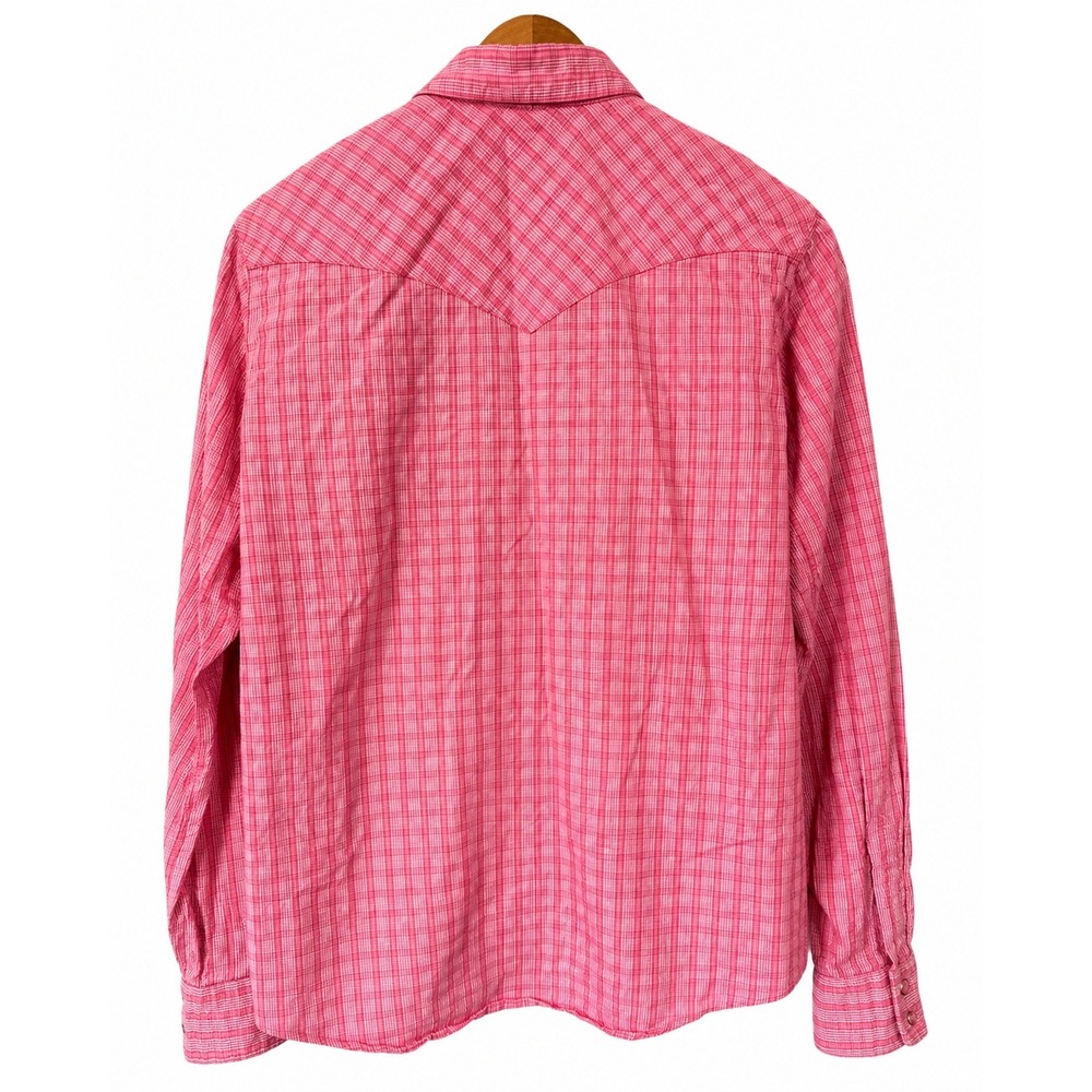 Rockies Western Shirt Women XXL Pink Good Gingham Snap Front Plaid RT31341031 - Picture 3 of 14